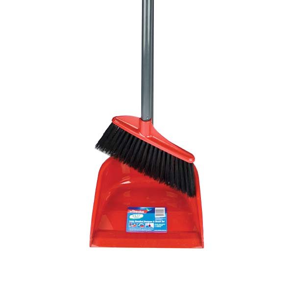 Vileda Superfeger Classic broom, with telescopic handle and micro-foam  sweeping part, suitable for allergy sufferers : : Home & Kitchen